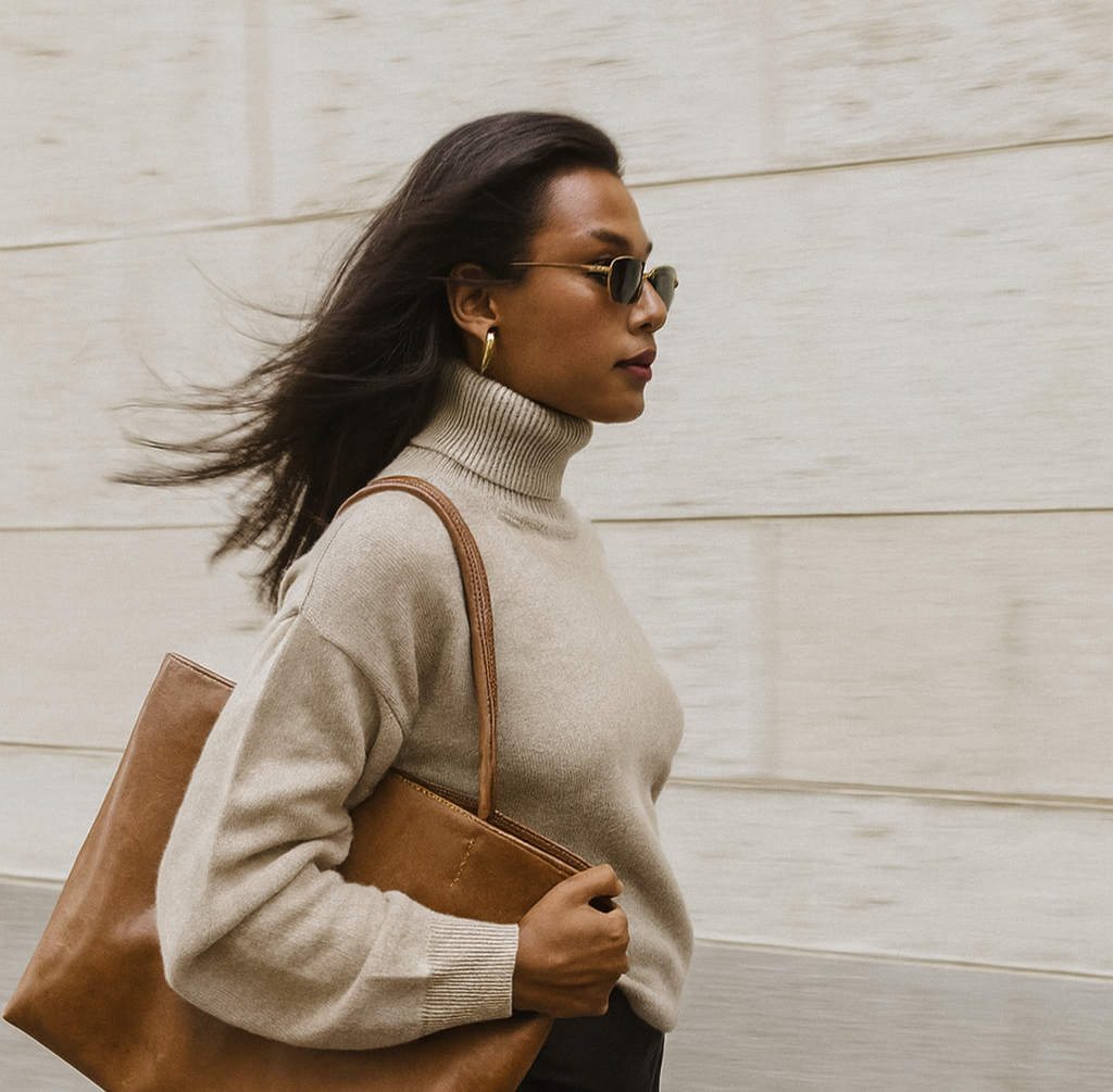 Volta Turtleneck, Beige