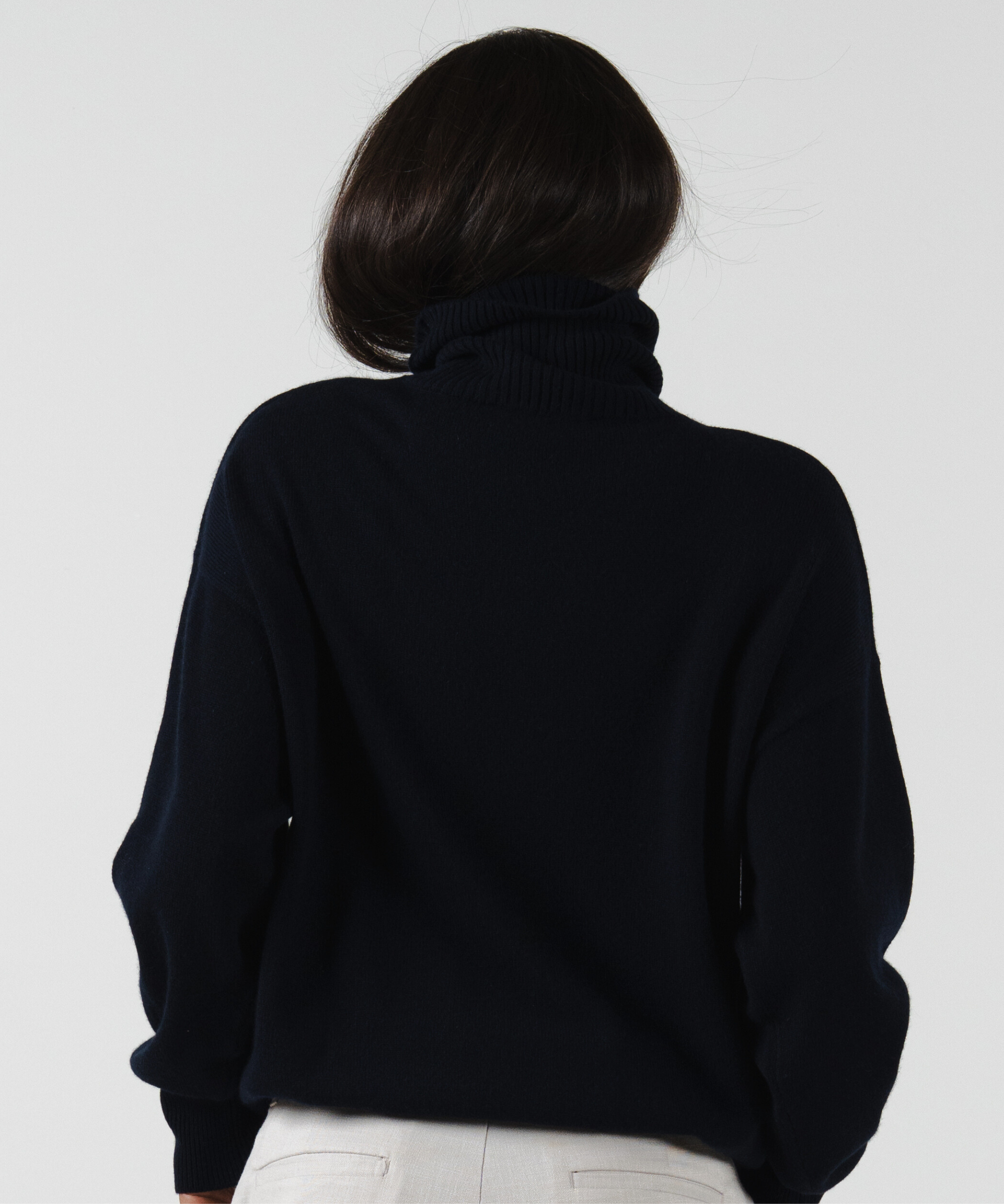 Volta Turtleneck, Navy - Casa Nodale