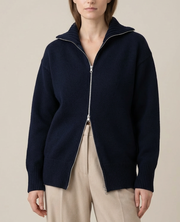 Portico Cardigan, Dark Blue