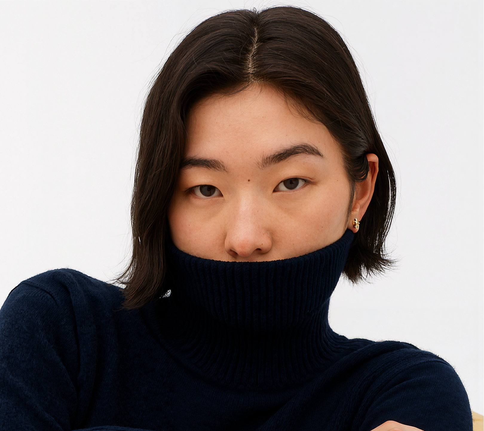 Volta Turtleneck, Dark Blue